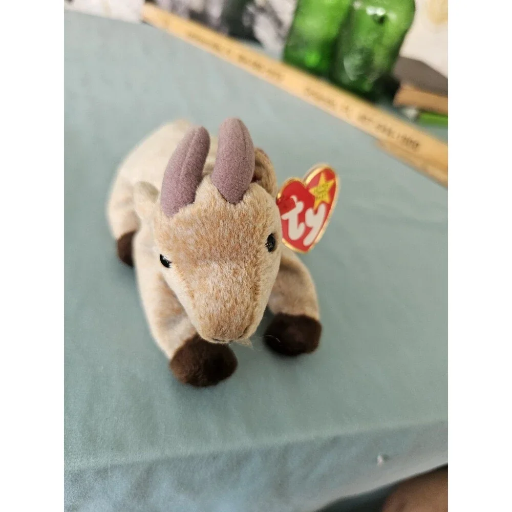 Ty Beanie Baby Goatee Goat Beanbag Plush Original Tag 1999 PE 4235 Gen 4 or 5